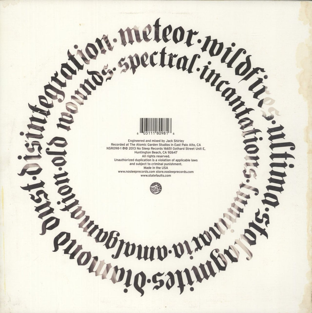 State Faults Resonate/Desperate - White & Pink Haze Vinyl US vinyl LP album (LP record)