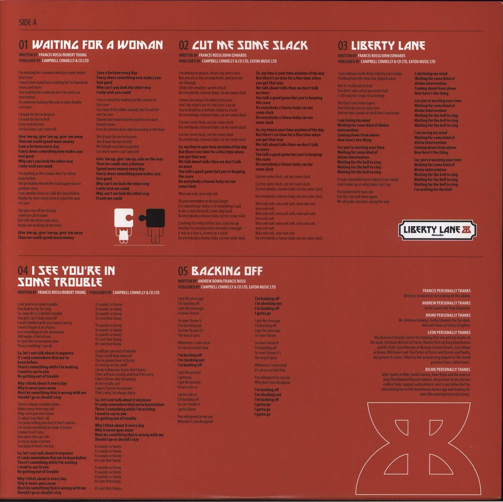 Status Quo Backbone UK picture disc LP (vinyl picture disc album)