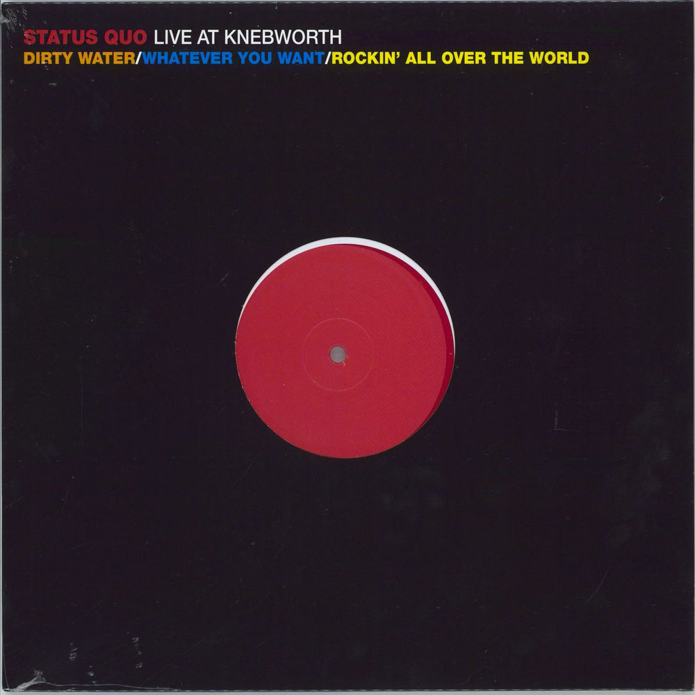 Status Quo Live At Knebworth - RSD 2021 - Red Vinyl - Sealed UK 12" vinyl single (12 inch record / Maxi-single) 00602435511061