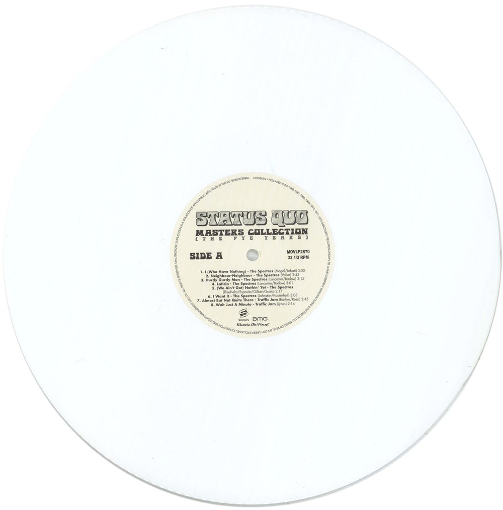 Status Quo Masters Collection [The Pye Years] - 180 Gram White Vinyl UK 2-LP vinyl record set (Double LP Album) QUO2LMA807149