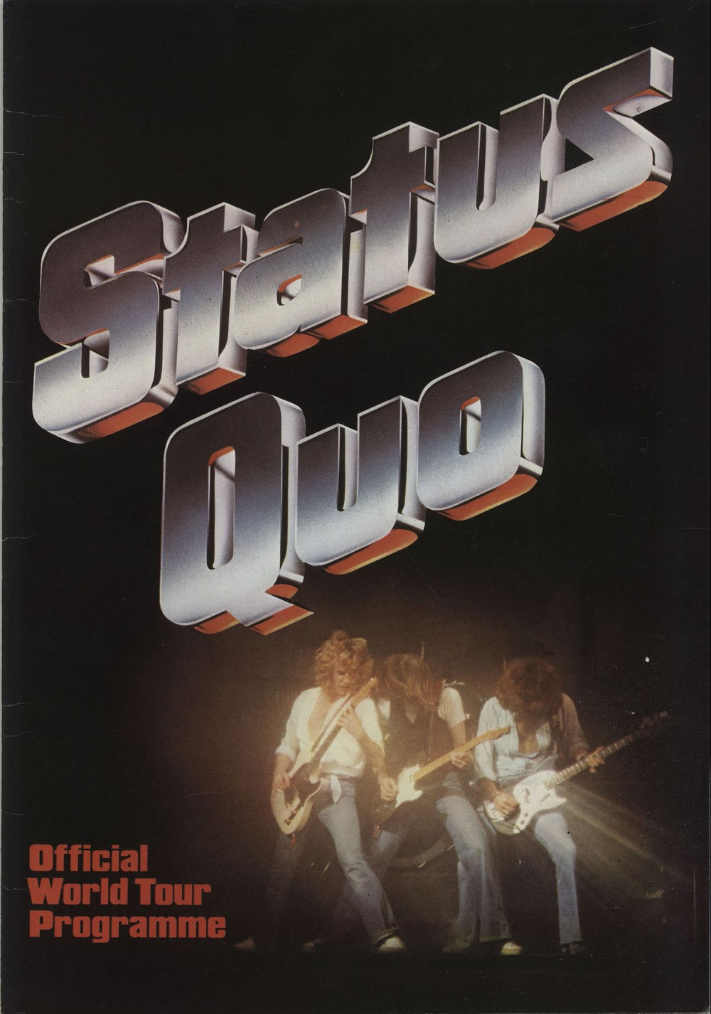Status Quo Official World Tour Programme UK tour programme TOUR PROGRAMME