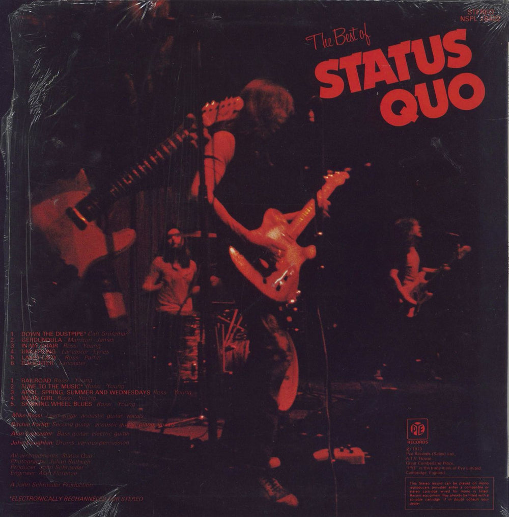 Status Quo The Best Of - Open Shrink UK vinyl LP album (LP record)