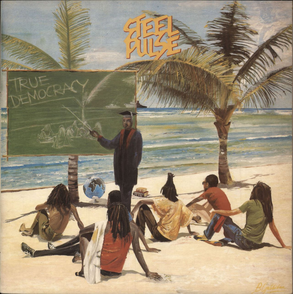 Steel Pulse True Democracy UK vinyl LP album (LP record) WMDLP001