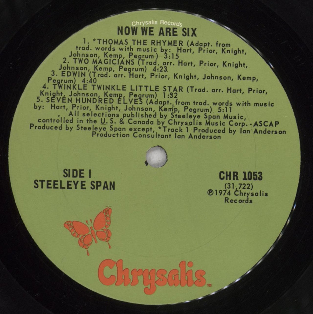 Steeleye Span Now We Are Six - EX US vinyl LP album (LP record) SSPLPNO839734