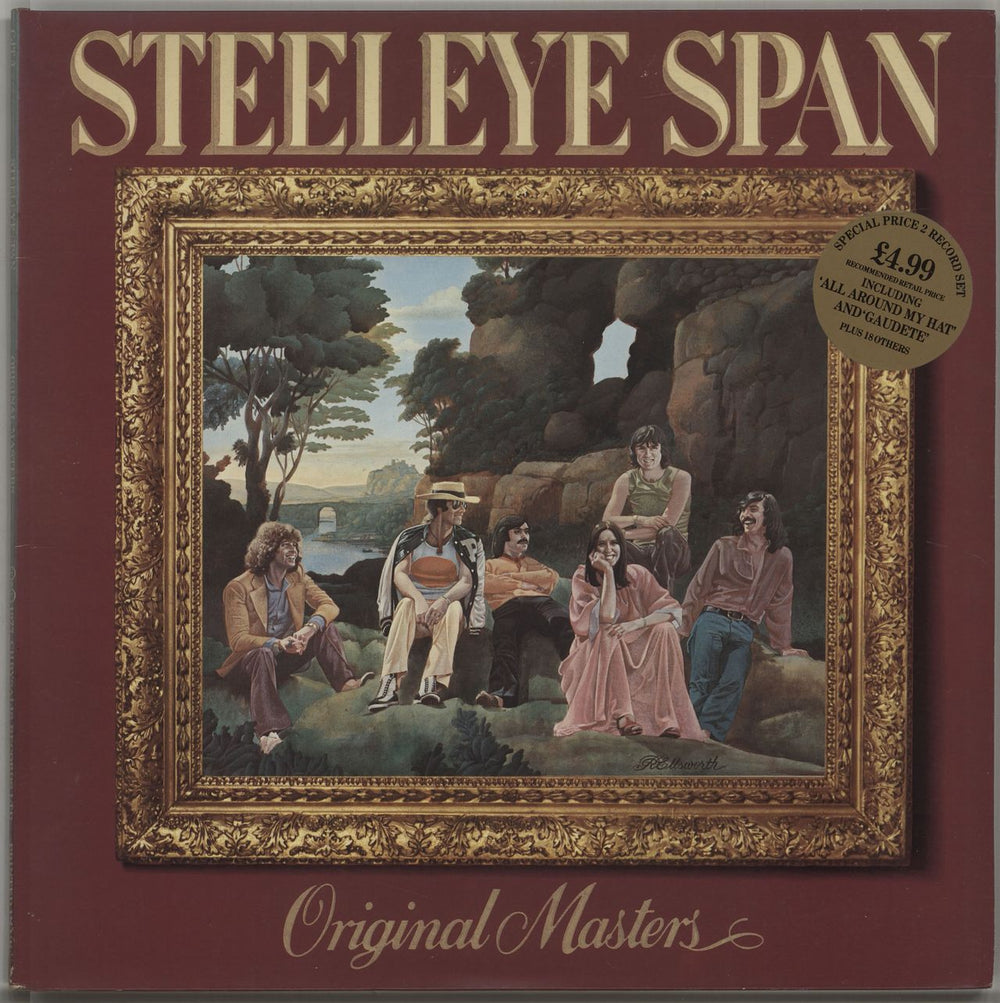 Steeleye Span Original Masters - stickered p/s UK 2-LP vinyl record set (Double LP Album) CJT3