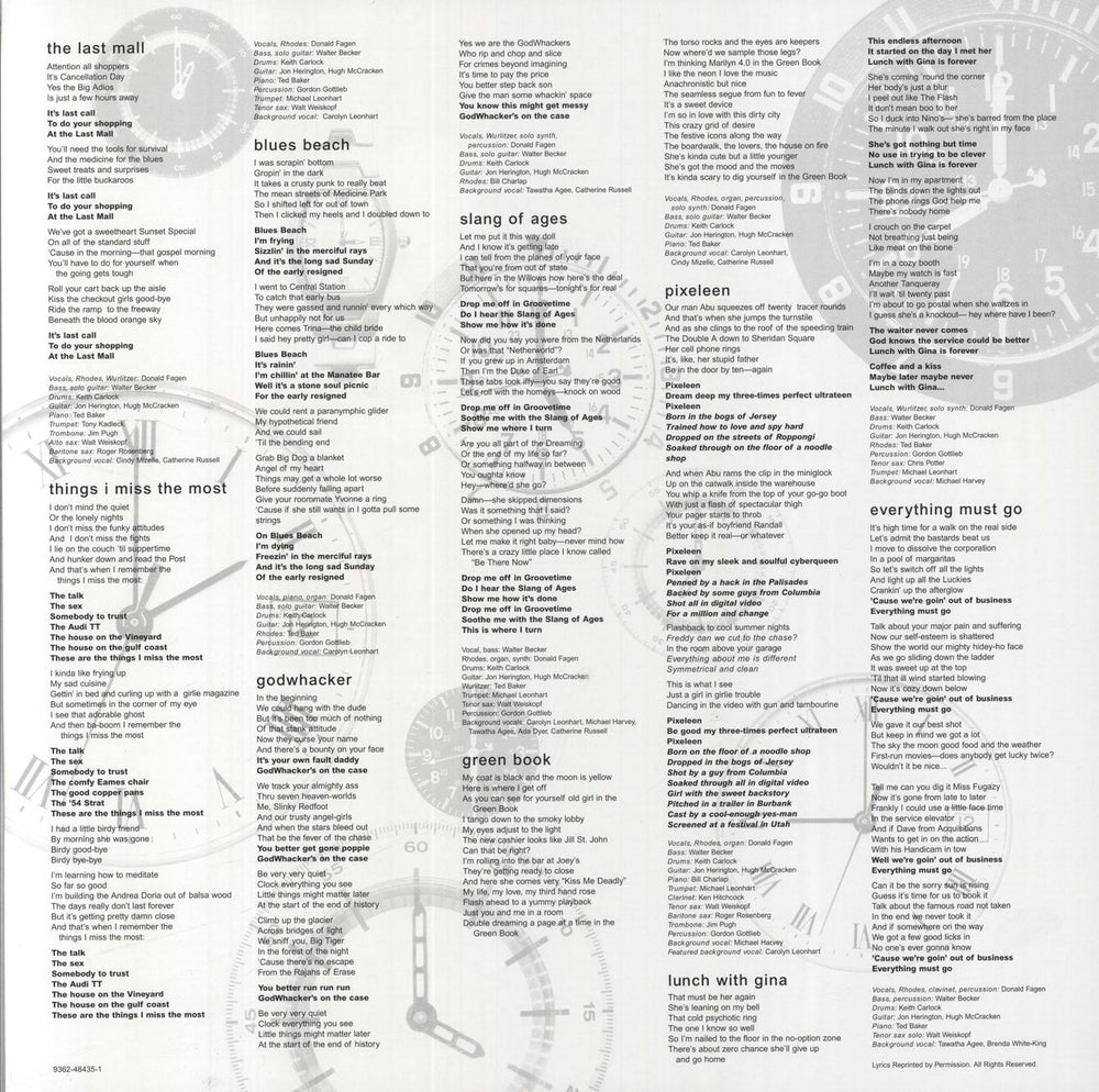 Steely Dan Everything Must Go German vinyl LP album (LP record) 2003