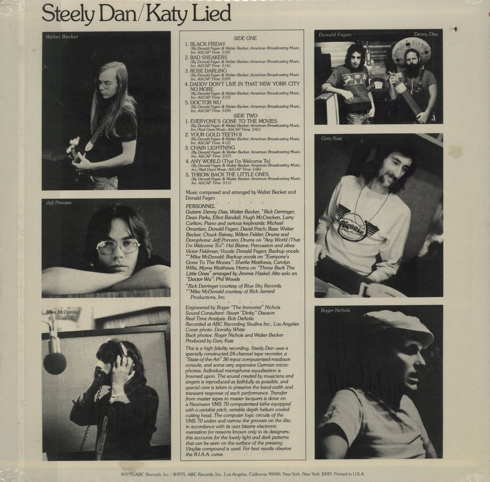 Steely Dan Katy Lied - Sealed US vinyl LP album (LP record)