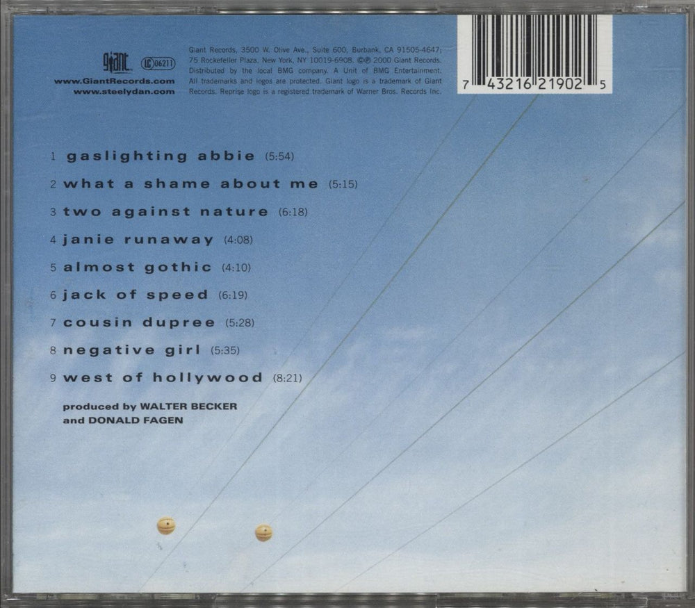 Steely Dan Two Against Nature European CD album (CDLP) 743216219025