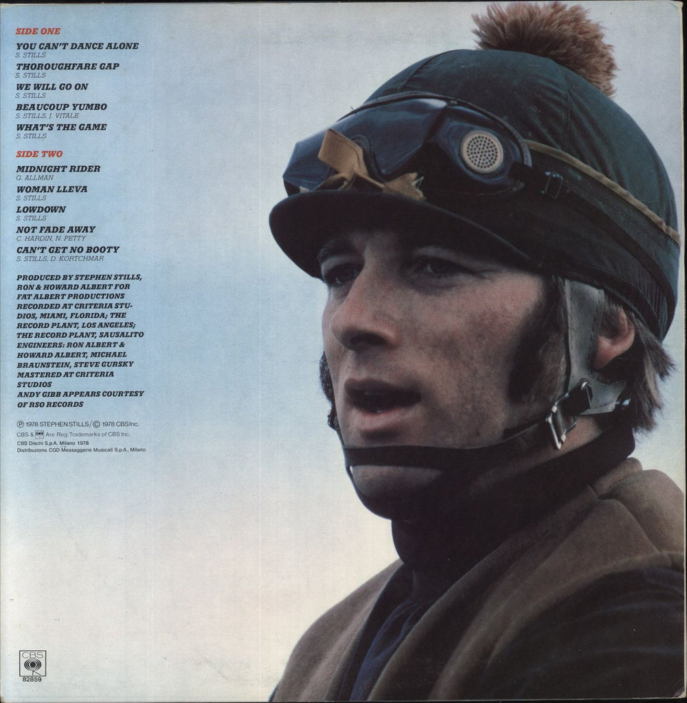 Stephen Stills Thoroughfare Gap Italian vinyl LP album (LP record)