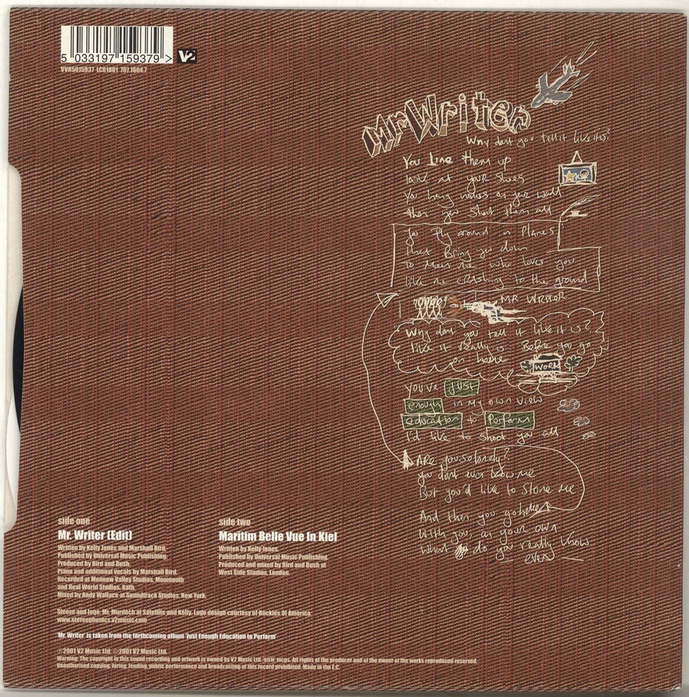 Stereophonics Mr Writer UK 7" vinyl single (7 inch record / 45) OPH07MR181164