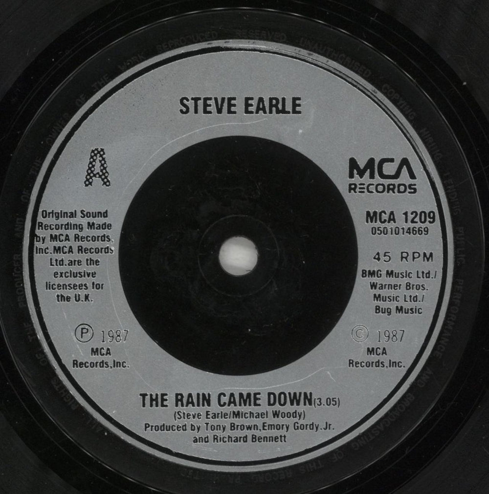 Steve Earle The Rain Came Down - Double Pack UK 7" vinyl single (7 inch record / 45) EAL07TH129042