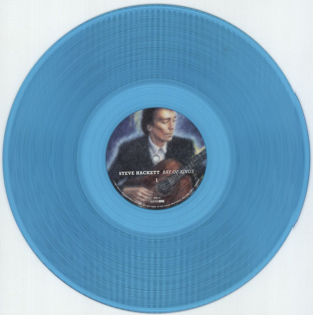 Steve Hackett Bay Of Kings - 180 Gram Blue Vinyl - Autographed UK vinyl LP album (LP record) SVELPBA879440
