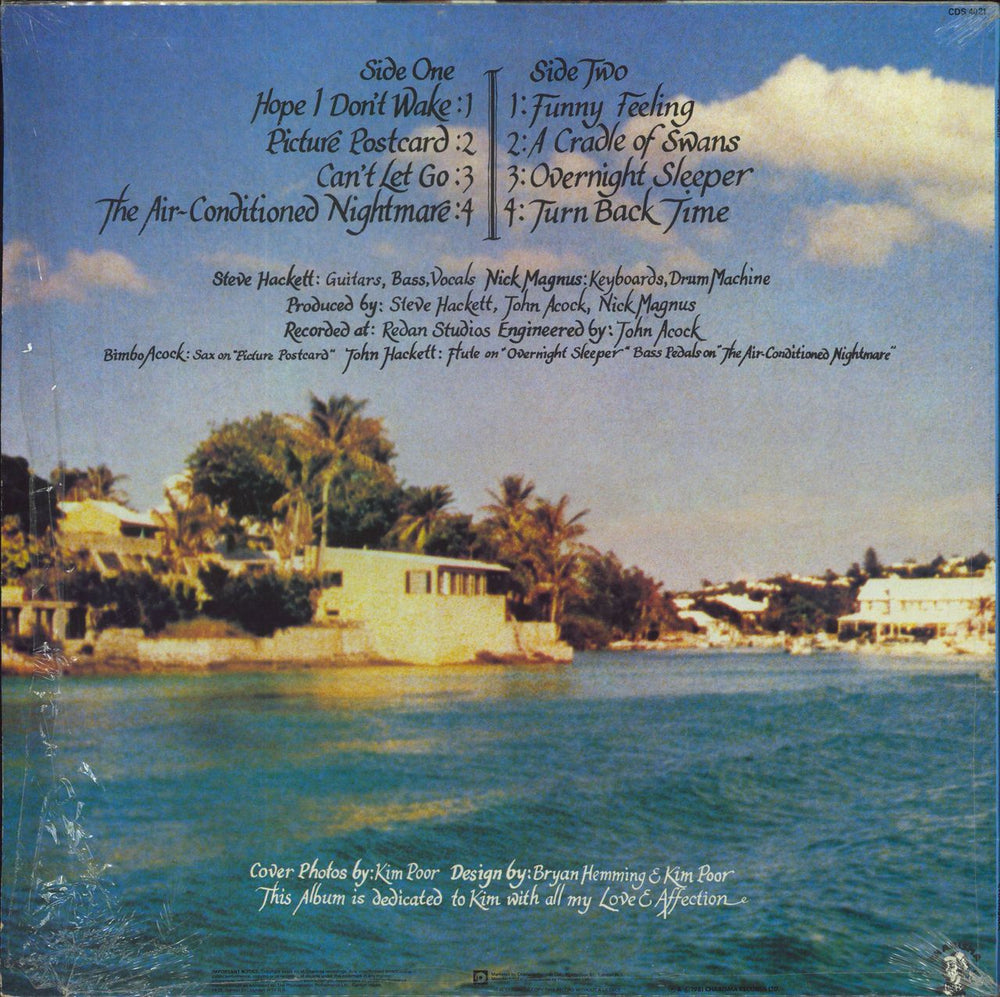 Steve Hackett Cured - shrink UK vinyl LP album (LP record)