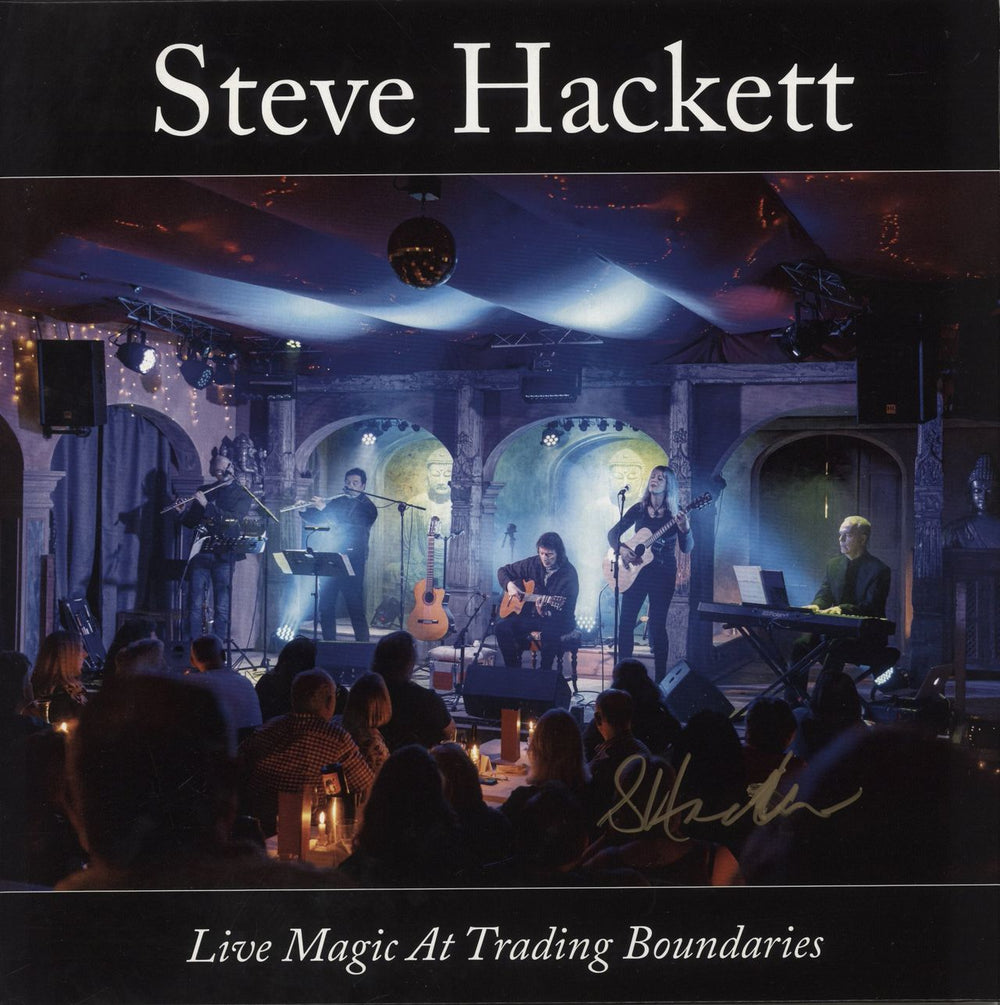 Steve Hackett Live Magic At Trading Boundaries - 180 Gram Purple Vinyl - Autographed UK 2-LP vinyl record set (Double LP Album) IOM736