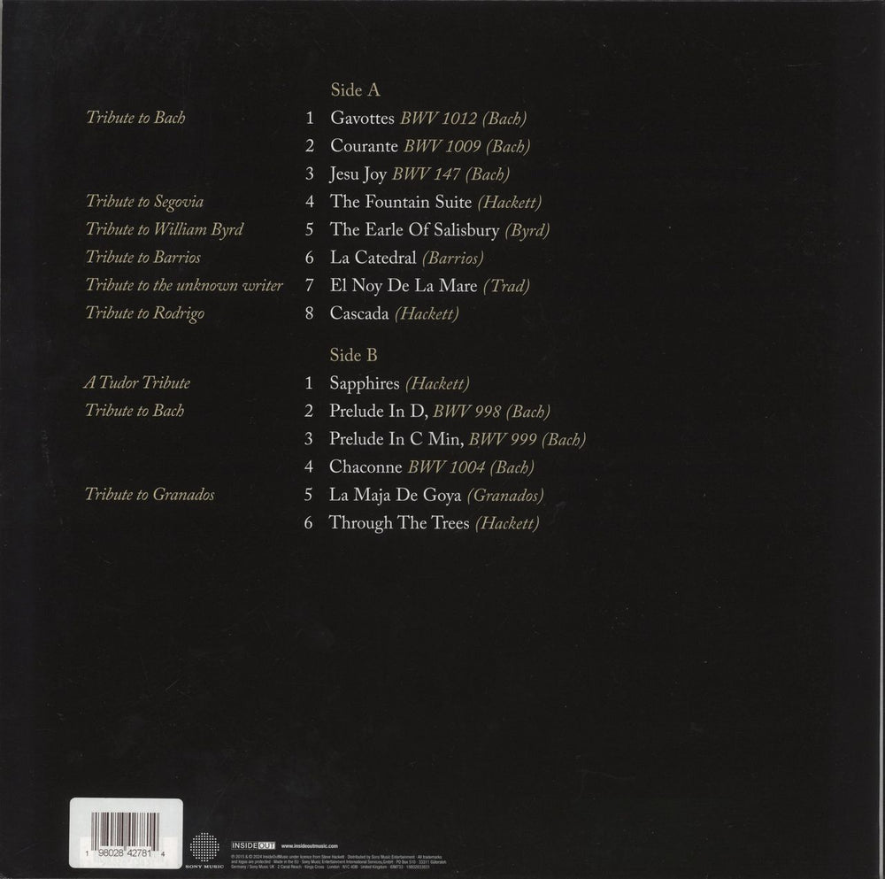 Steve Hackett Tribute - 180 Gram Yellow Vinyl - Autographed UK vinyl LP album (LP record) 198028427814