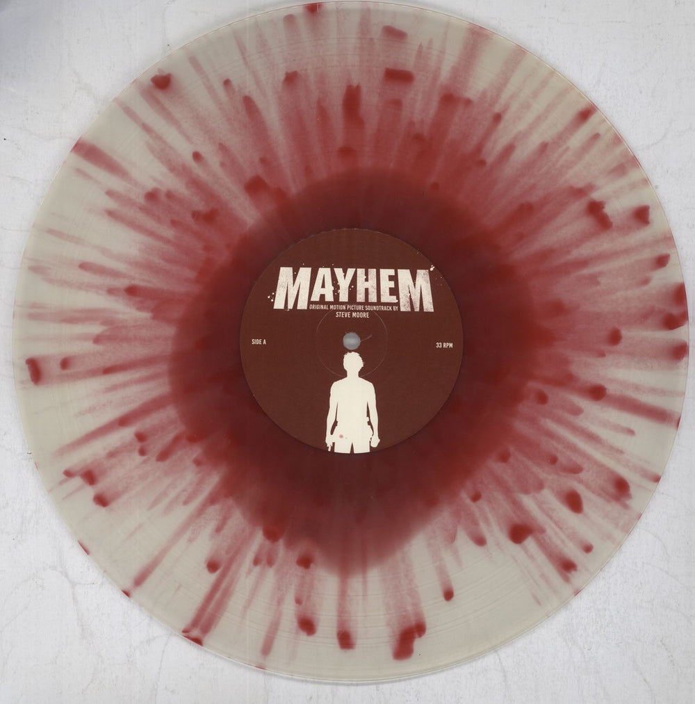 Steve Moore Mayhem - Bloodshot Eye Red & White Splatter Vinyl US 2-LP vinyl record set (Double LP Album) XV22LMA822175