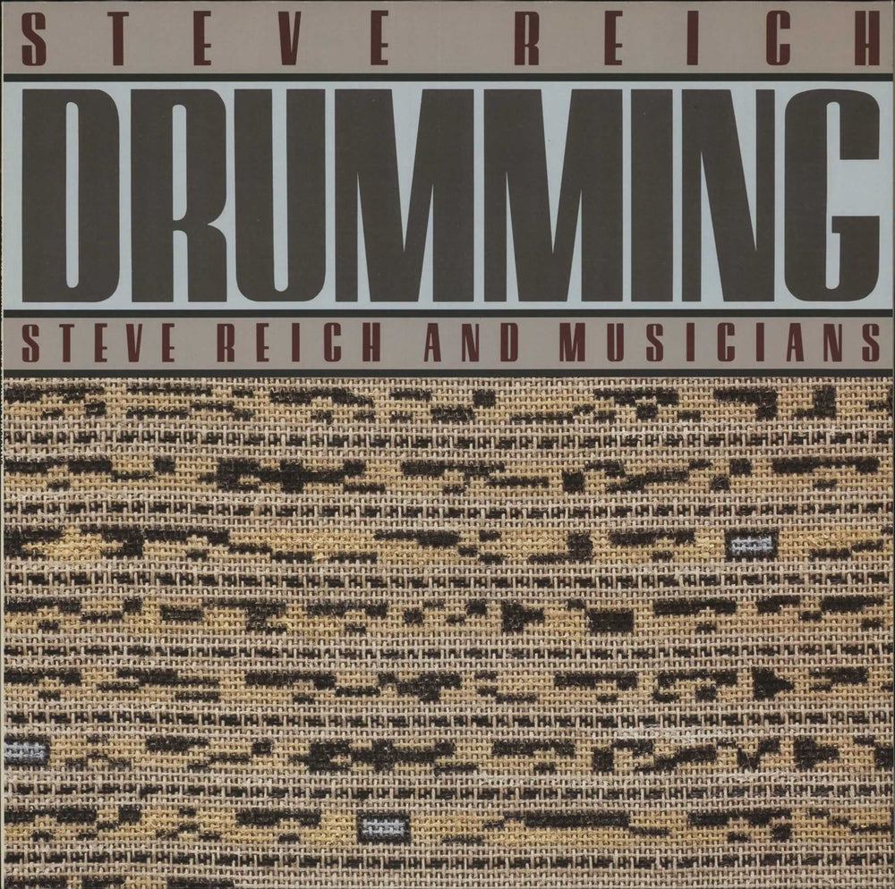 Steve Reich Drumming German vinyl LP album (LP record) 979170-1