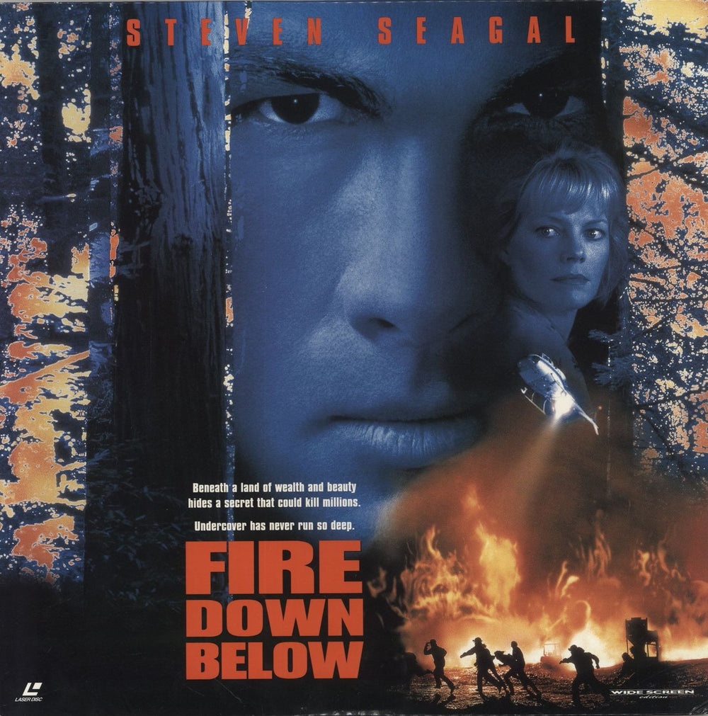 Steven Seagal Fire Down Below UK laserdisc / lazerdisc 14914