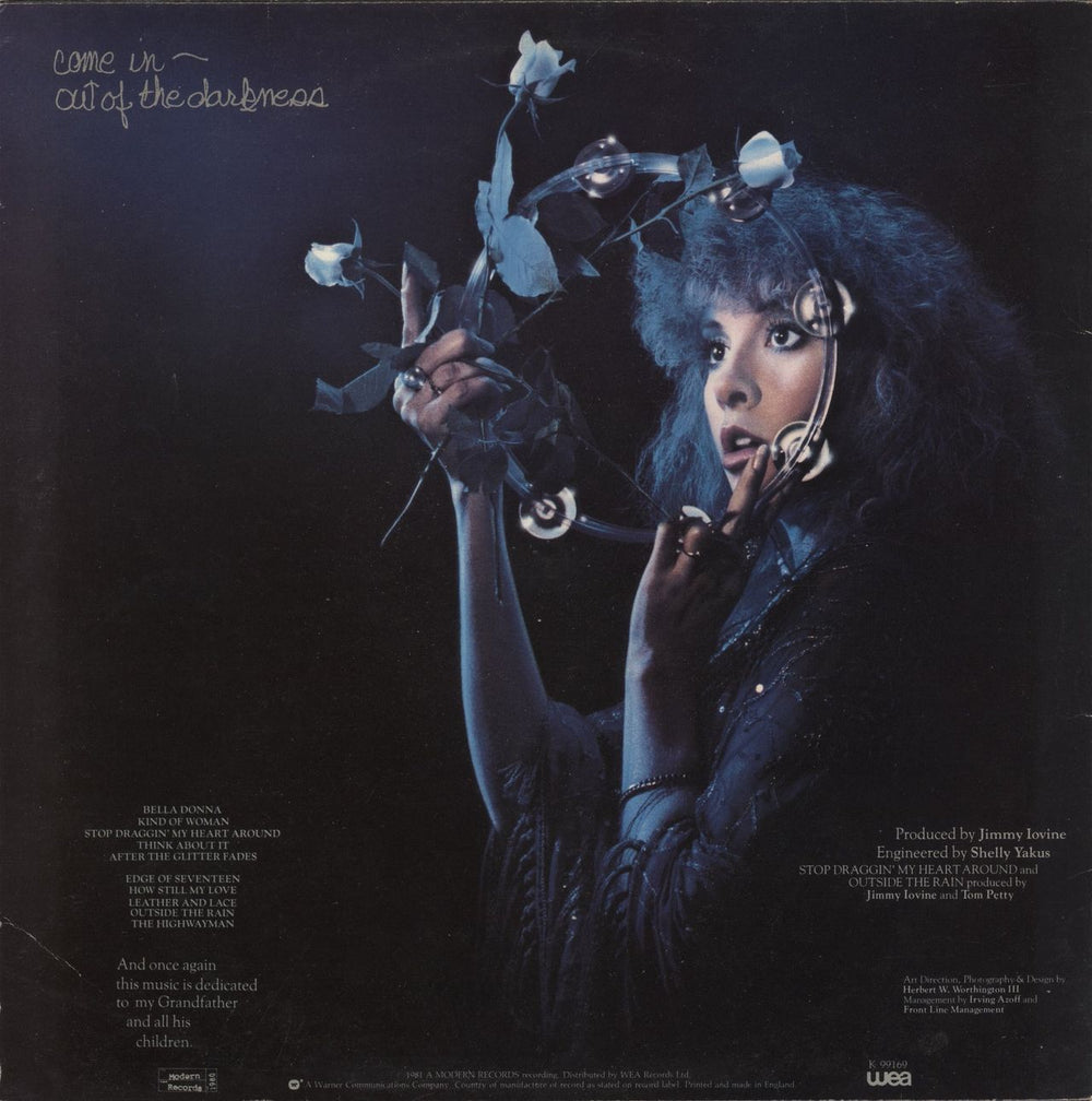 Stevie Nicks Bella Donna - VG UK vinyl LP album (LP record)