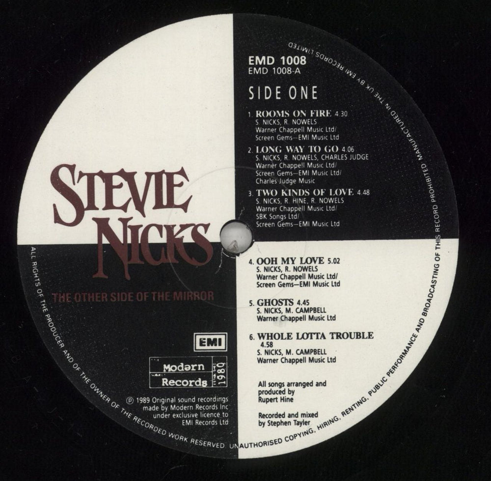Stevie Nicks The Other Side Of The Mirror - Complete - Hype Sticker UK vinyl LP album (LP record) NICLPTH130912