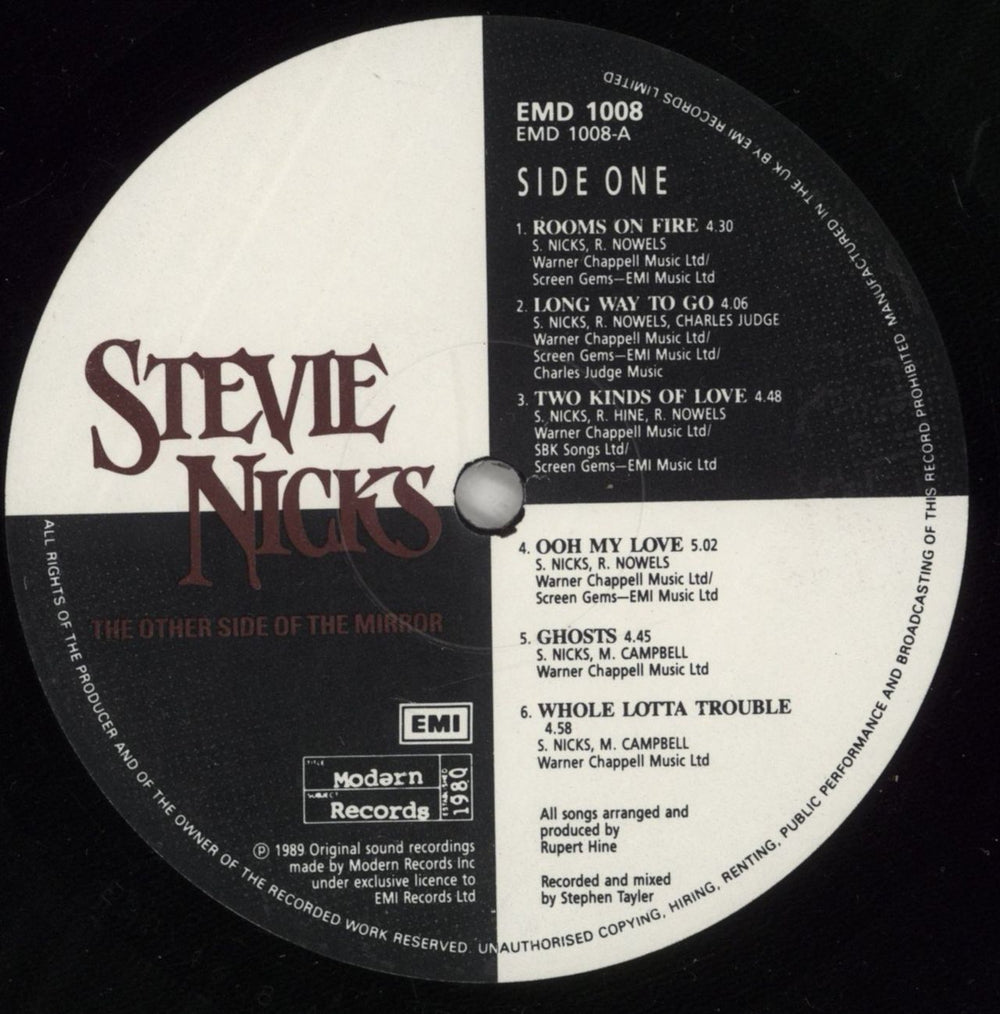 Stevie Nicks The Other Side Of The Mirror - Complete - shrink UK vinyl LP album (LP record)