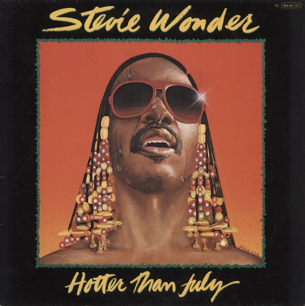 Stevie Wonder Hotter Than July German vinyl LP album (LP record) 1C064-64121