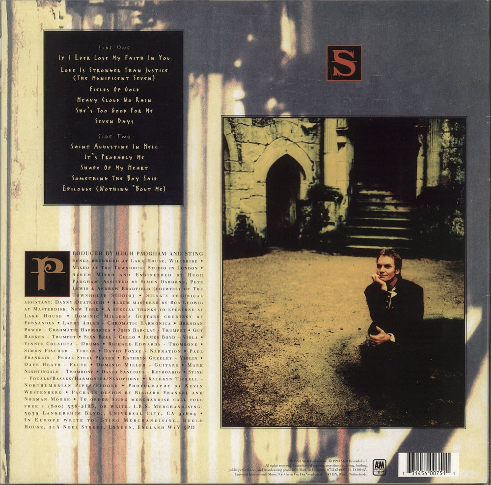 Sting Ten Summoner's Tales - 180 Gram Vinyl German vinyl LP album (LP record) 731454007511