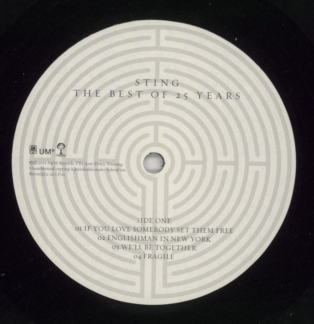 Sting The Best Of 25 Years US 2-LP vinyl record set (Double LP Album) STI2LTH865545