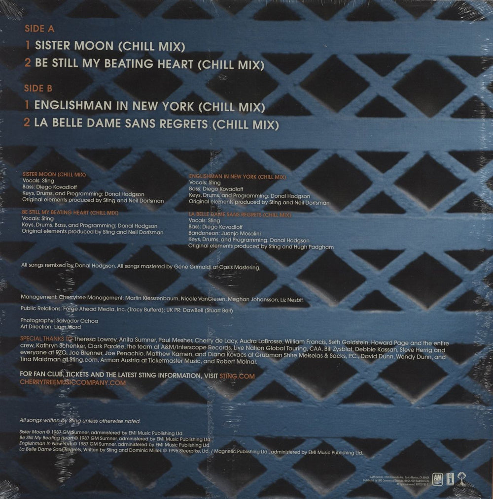 Sting The Chill Mixes - Sealed US 12" vinyl single (12 inch record / Maxi-single)