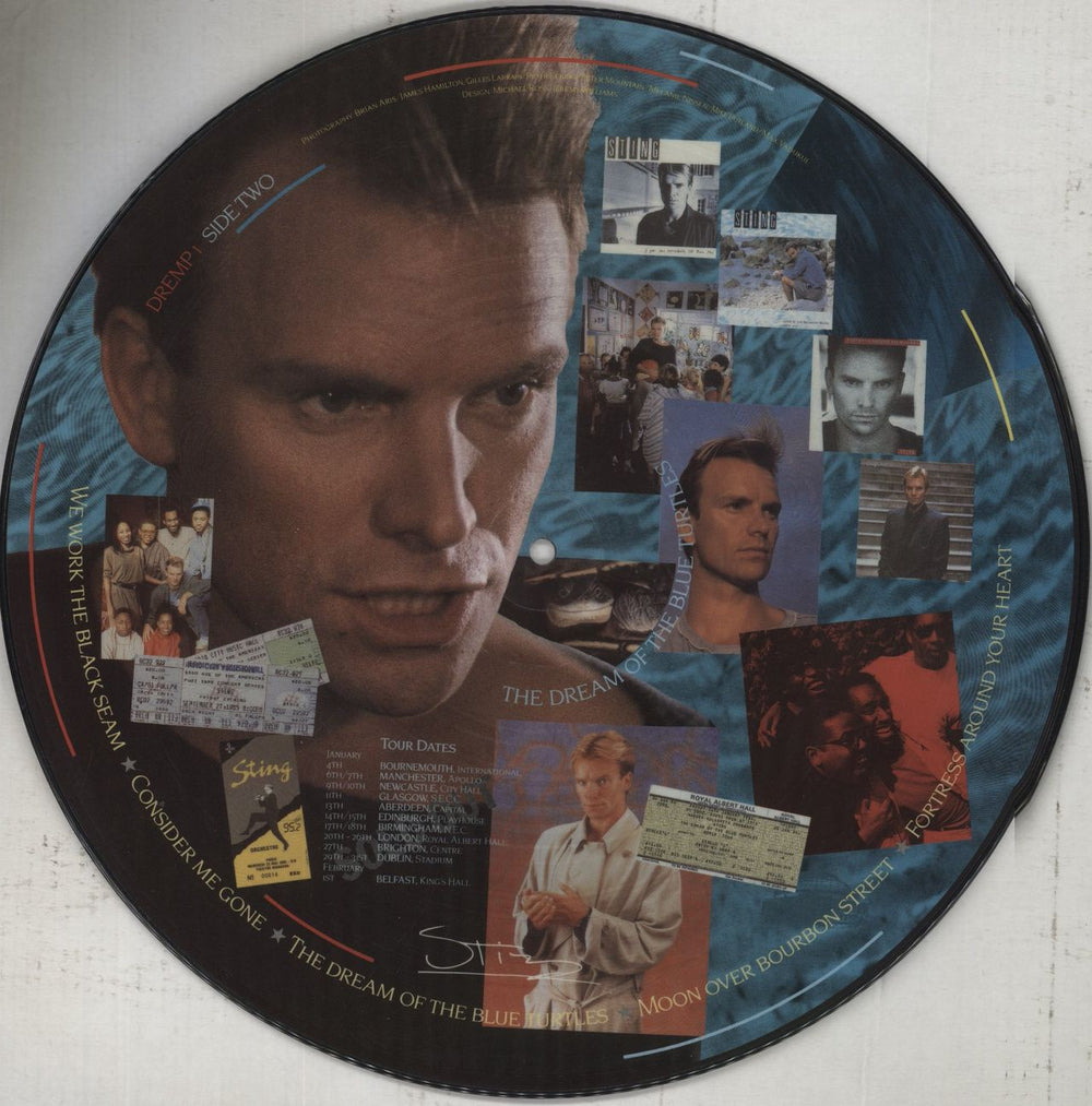 Sting The Dream Of The Blue Turtles - EX UK picture disc LP (vinyl picture disc album)