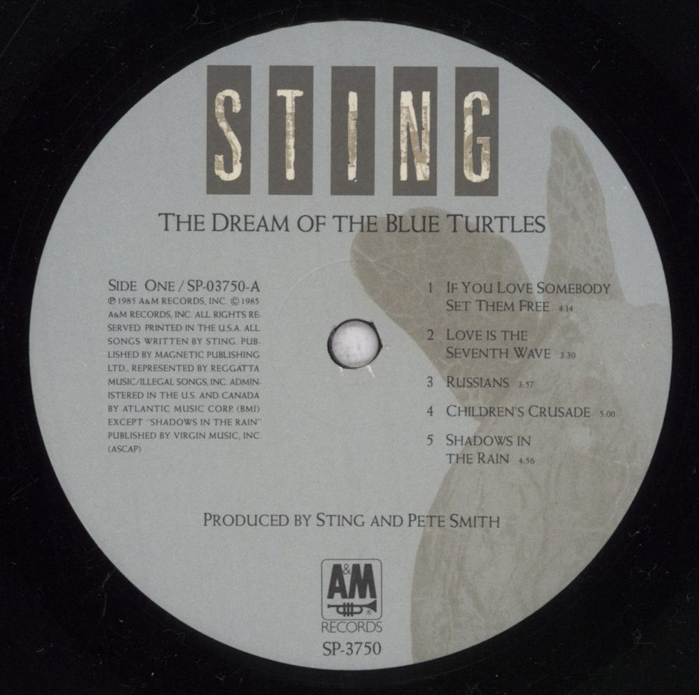 Sting The Dream Of The Blue Turtles - EX US vinyl LP album (LP record) STILPTH839719