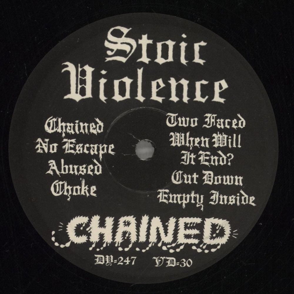 Stoic Violence Chained US 12" vinyl single (12 inch record / Maxi-single) 99U12CH879702