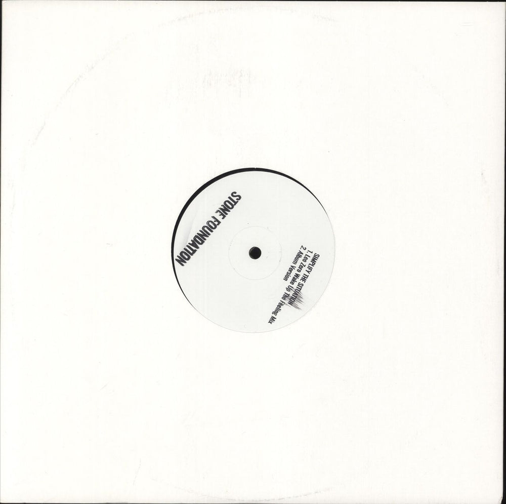 Stone Foundation Simplify The Situation UK 12" vinyl single (12 inch record / Maxi-single)