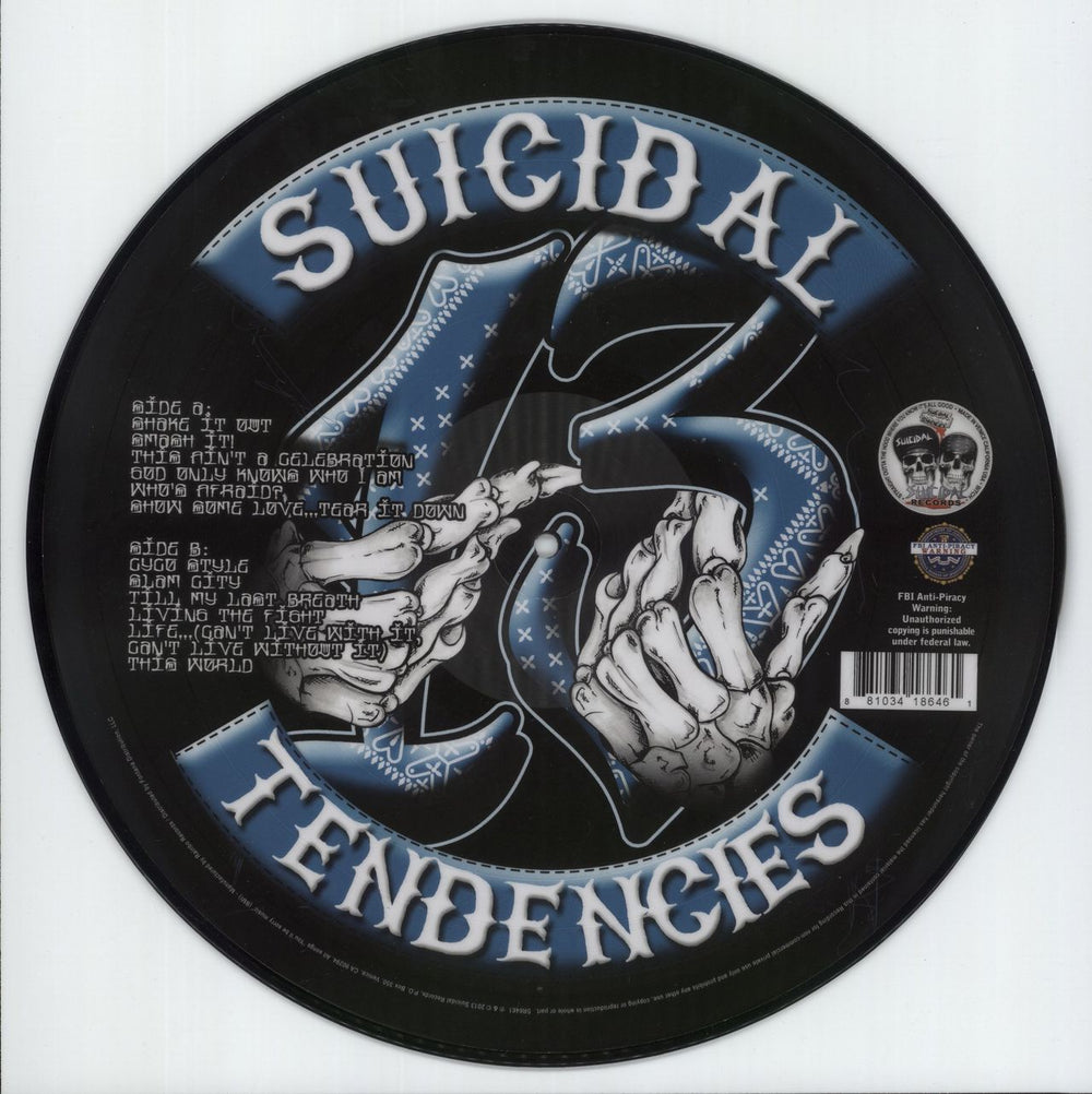Suicidal Tendencies 13 - Collectors Edition US picture disc LP (vinyl picture disc album) 881034186461