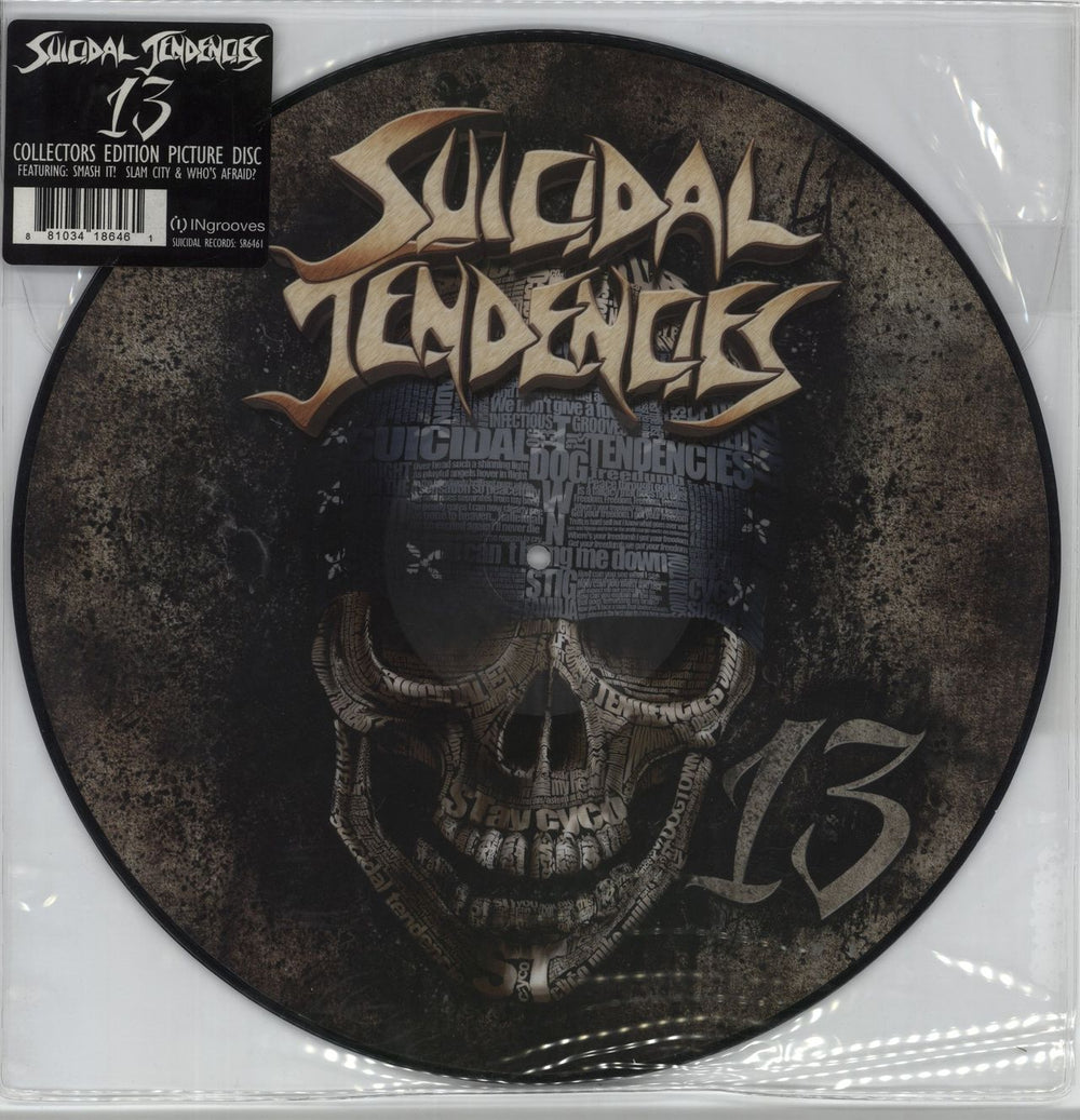 Suicidal Tendencies 13 - Collectors Edition US picture disc LP (vinyl picture disc album) SR6461
