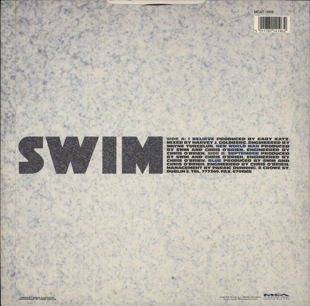 Swim I Believe UK 12" vinyl single (12 inch record / Maxi-single) 5011781141962