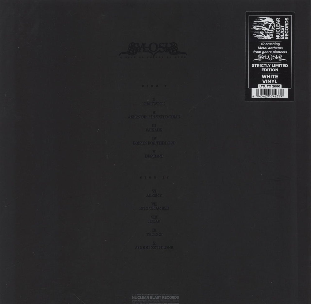 Sylosis A Sign Of Things To Come - White Vinyl UK vinyl LP album (LP record) 4065629694319
