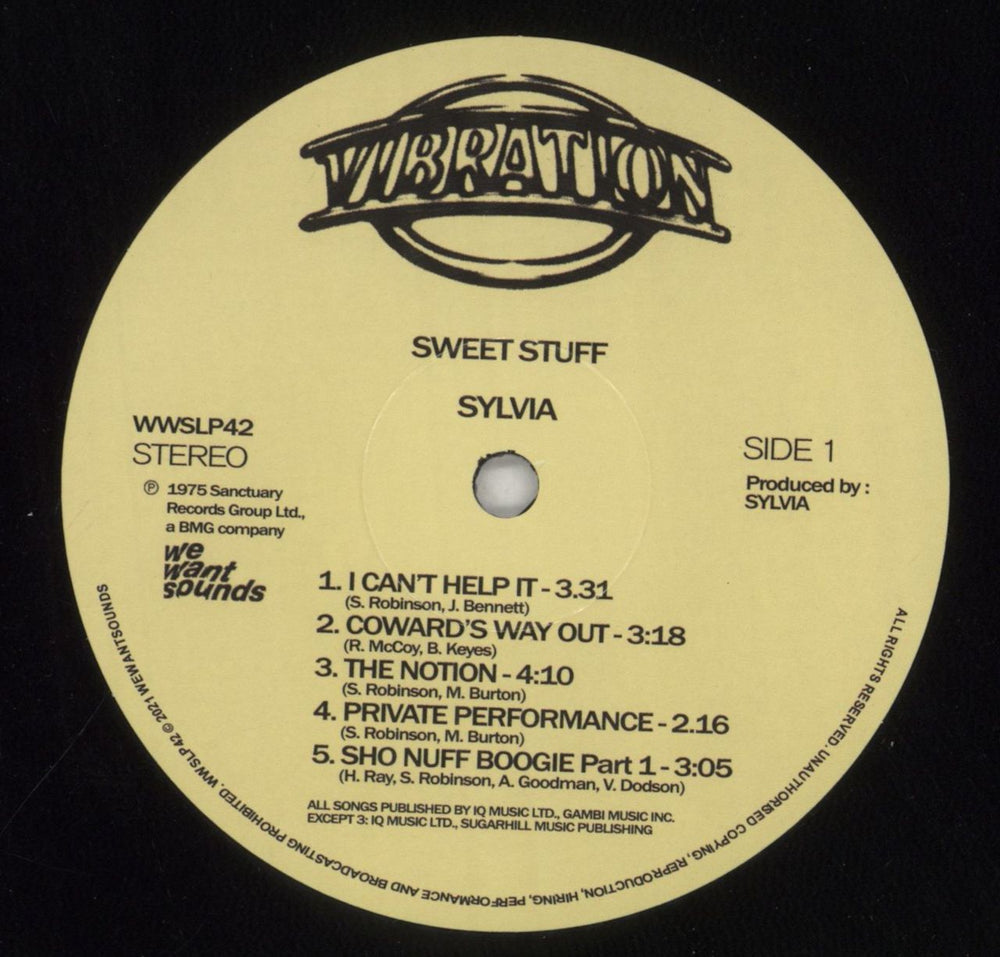 Sylvia Robinson Sweet Stuff UK vinyl LP album (LP record) WZ2LPSW849946