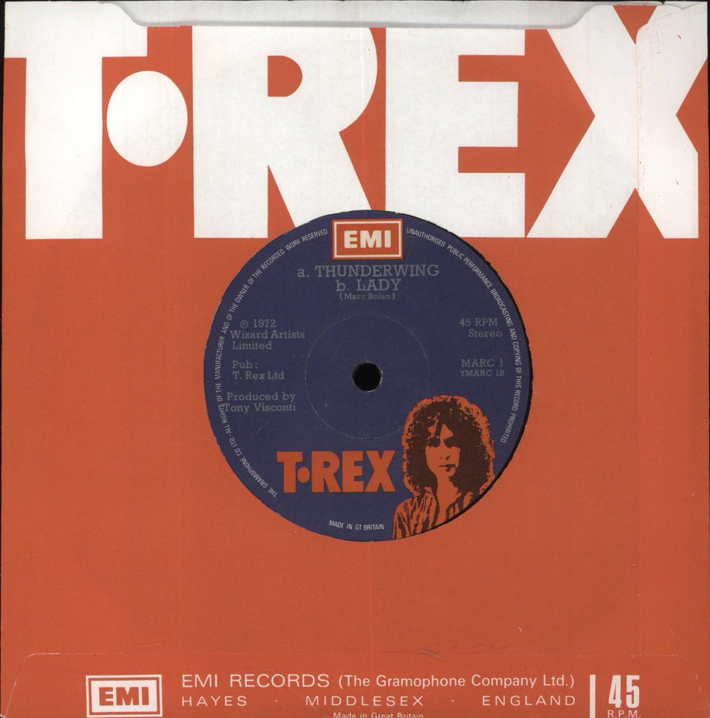 T-Rex / Tyrannosaurus Rex Metal Guru UK 7" vinyl single (7 inch record / 45)