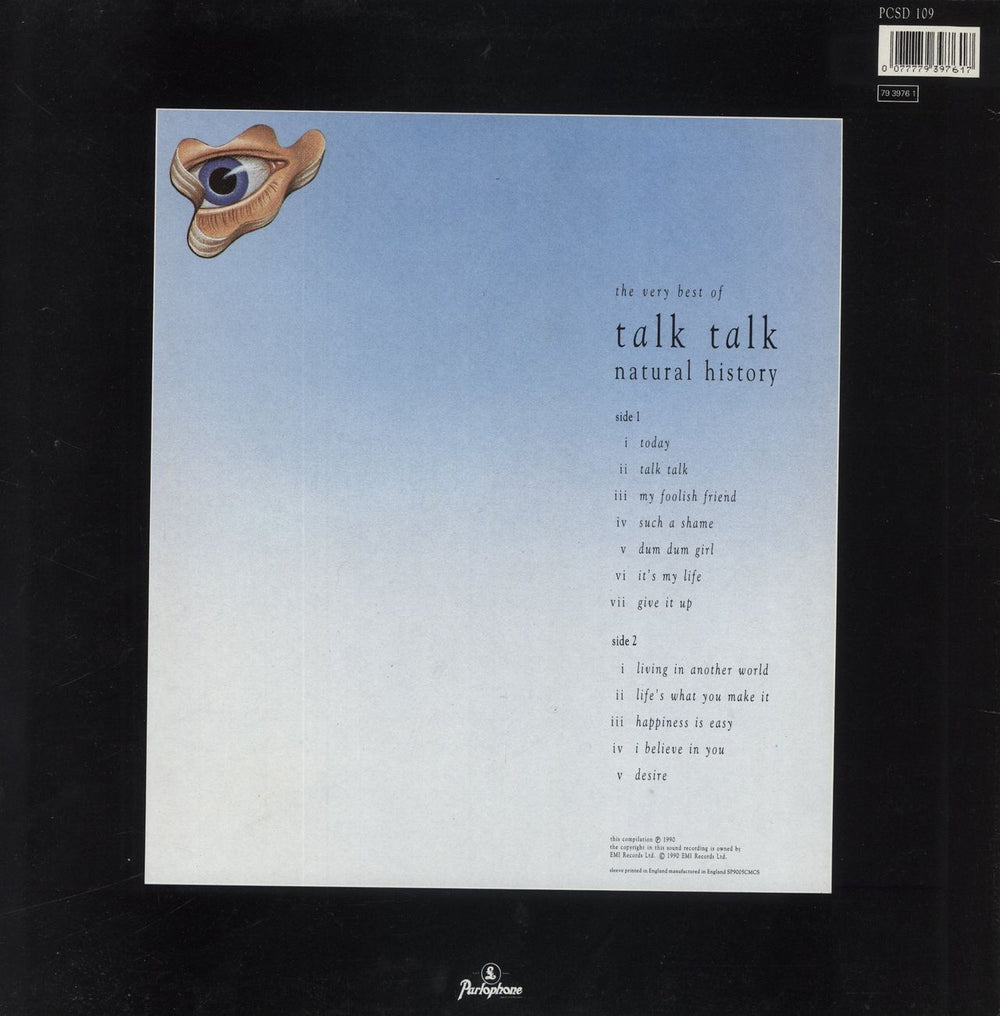 Talk Talk Natural History - EX UK vinyl LP album (LP record) 077779397617