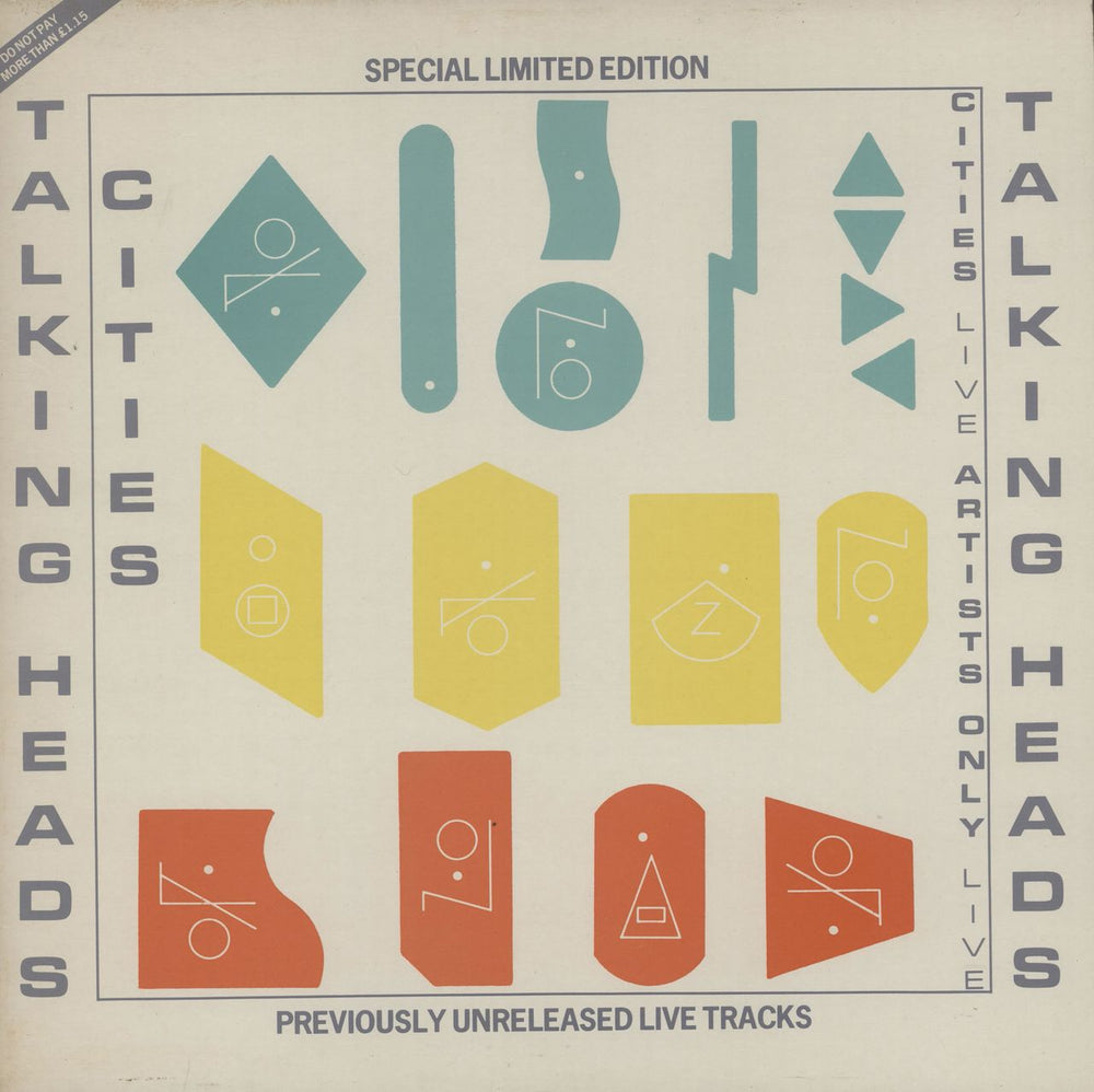 Talking Heads Cities UK 12" vinyl single (12 inch record / Maxi-single) SIR4040T