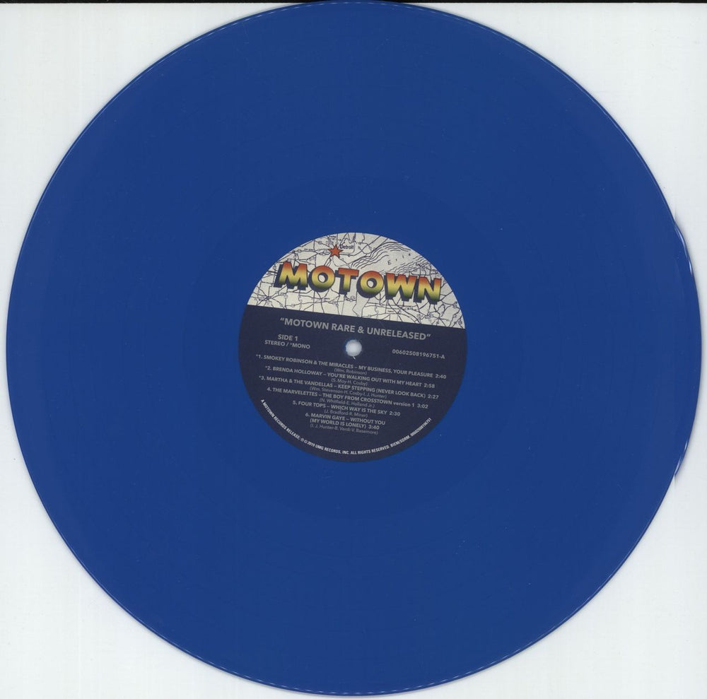 Tamla Motown Motown Rare & Unreleased - Gems From The Legendary Vault - 180gm Blue Vinyl UK vinyl LP album (LP record) MTWLPMO874061
