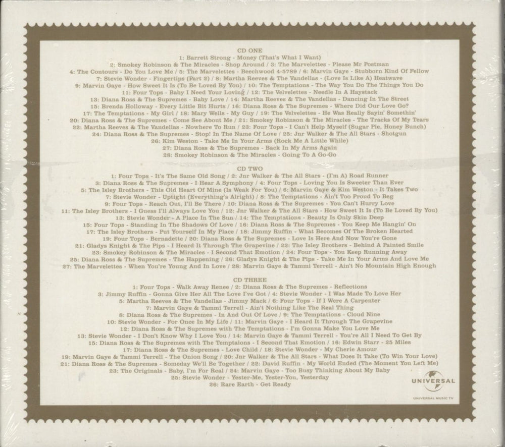 Tamla Motown Tamla Motown Gold: The Sound Of Young America UK 3-CD album set (Triple CD) 044001630125