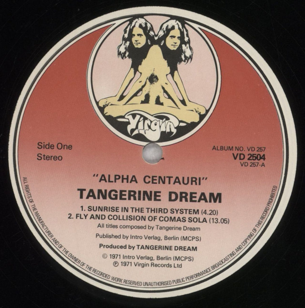 Tangerine Dream Alpha Centauri / Atem + Stickered Sleeve UK 2-LP vinyl record set (Double LP Album) TAN2LAL835574
