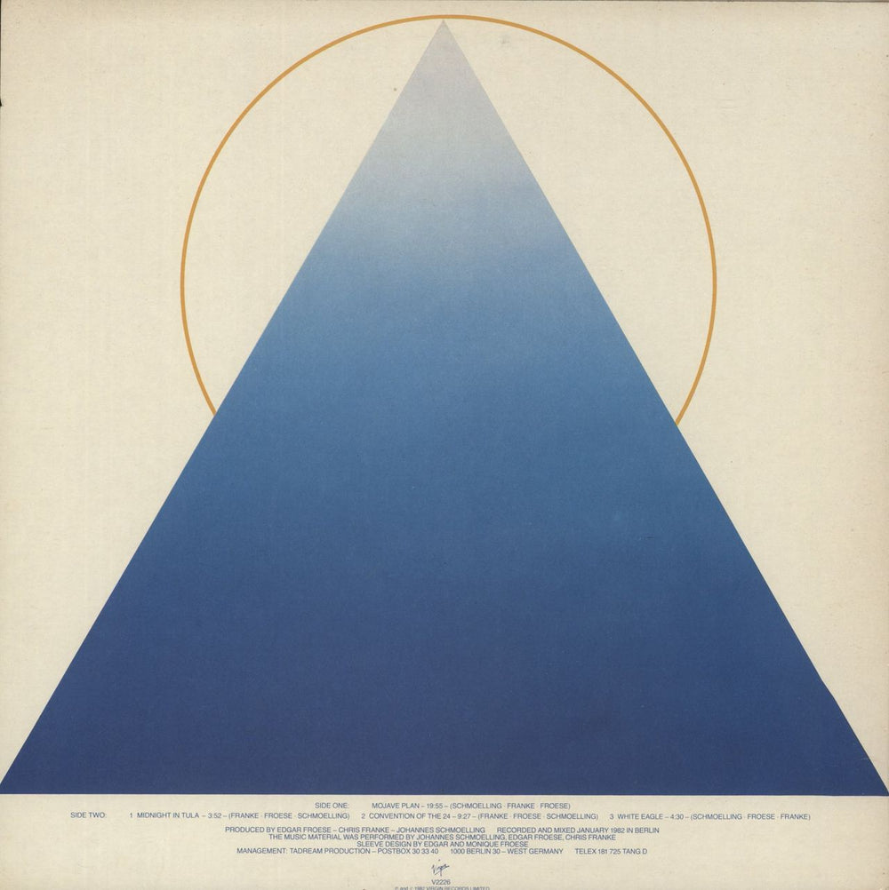 Tangerine Dream White Eagle UK vinyl LP album (LP record)