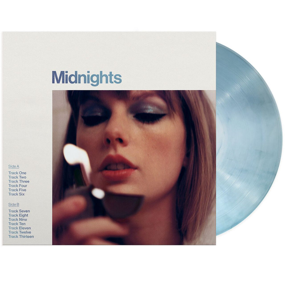 Taylor Swift Midnights - Moonstone Blue Vinyl Edition - Sealed UK vinyl LP album (LP record) 4578982