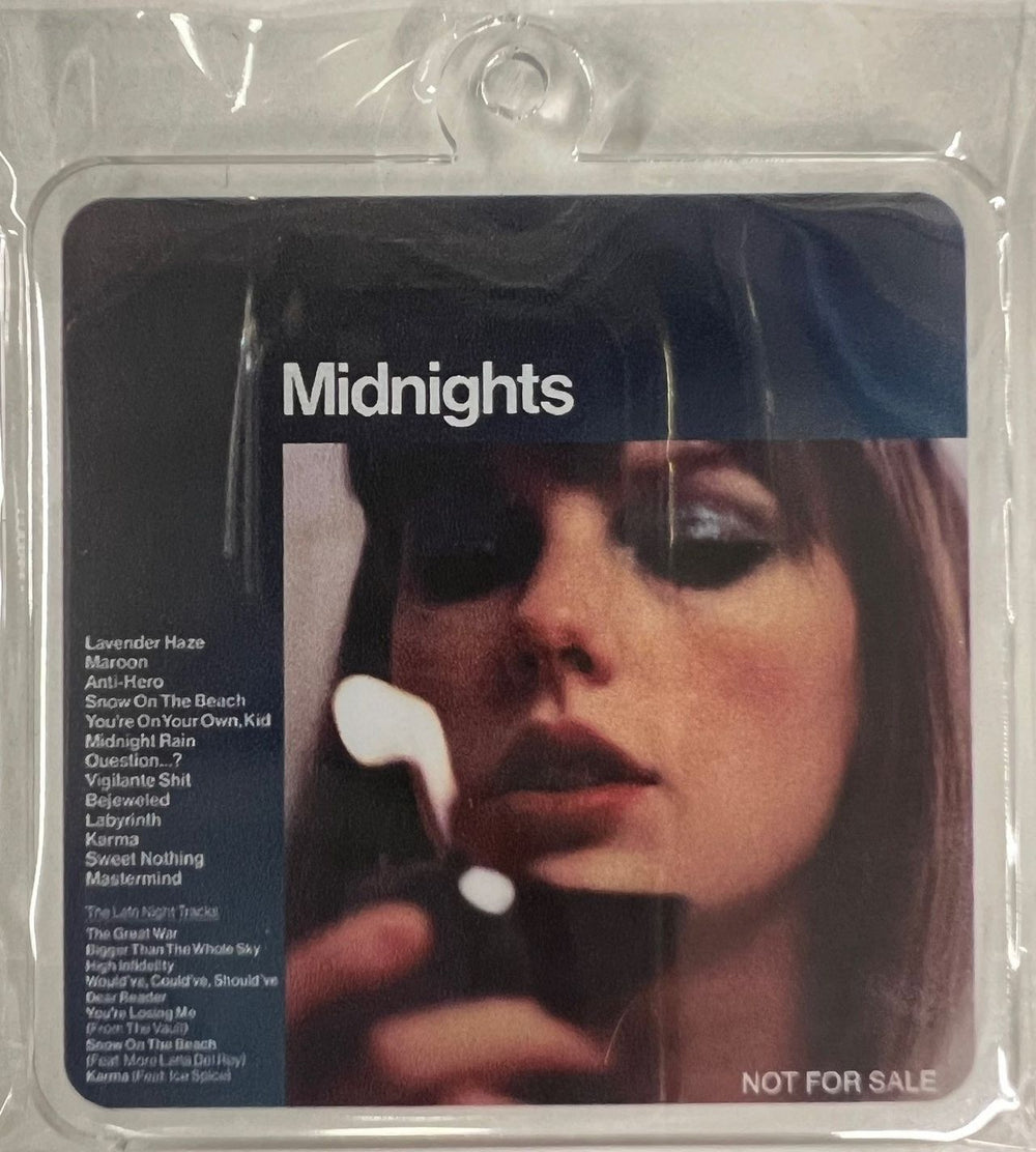 Taylor Swift Midnights [The Late Night Edition] - Deluxe 7-inch Sleeve + Bonus Acrylic Keychain Japanese CD album (CDLP) 4988031614723