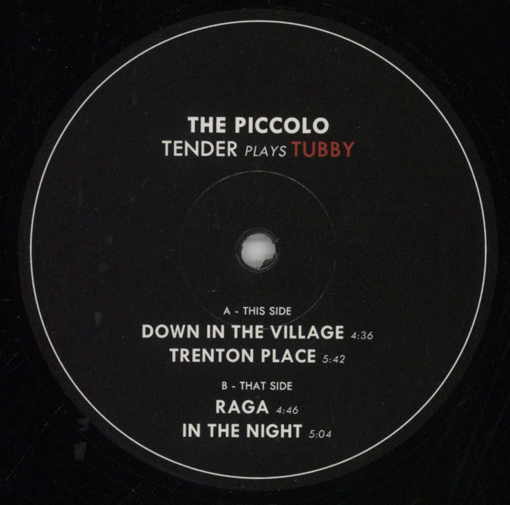 Tenderlonious The Piccolo - Tender Plays Tubby UK 12" vinyl single (12 inch record / Maxi-single) 5G412TH850527