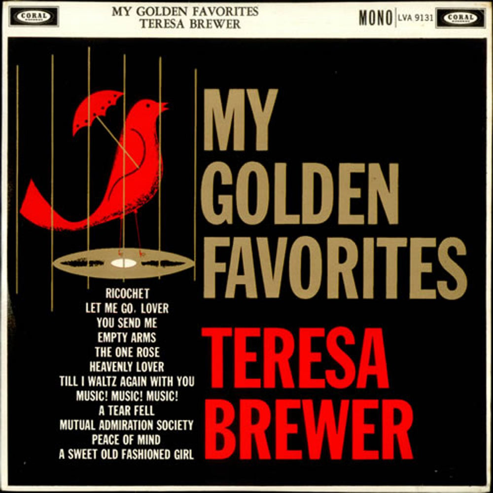 Teresa Brewer My Golden Favorites UK vinyl LP album (LP record) LVA9131