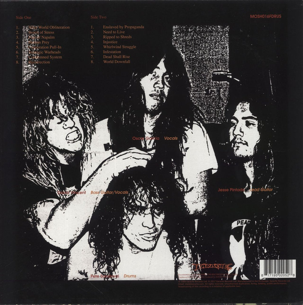 Terrorizer World Downfall - Purple Vinyl UK vinyl LP album (LP record) 817195020528